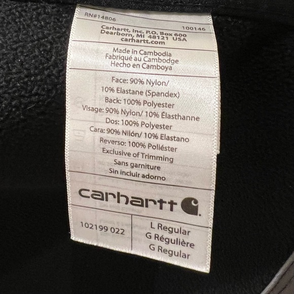 Carhartt Men's Rain Defender Relaxed Fit Heavyweight Sz Large Gray - Picture 10 of 11